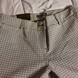 Black and white dress pants